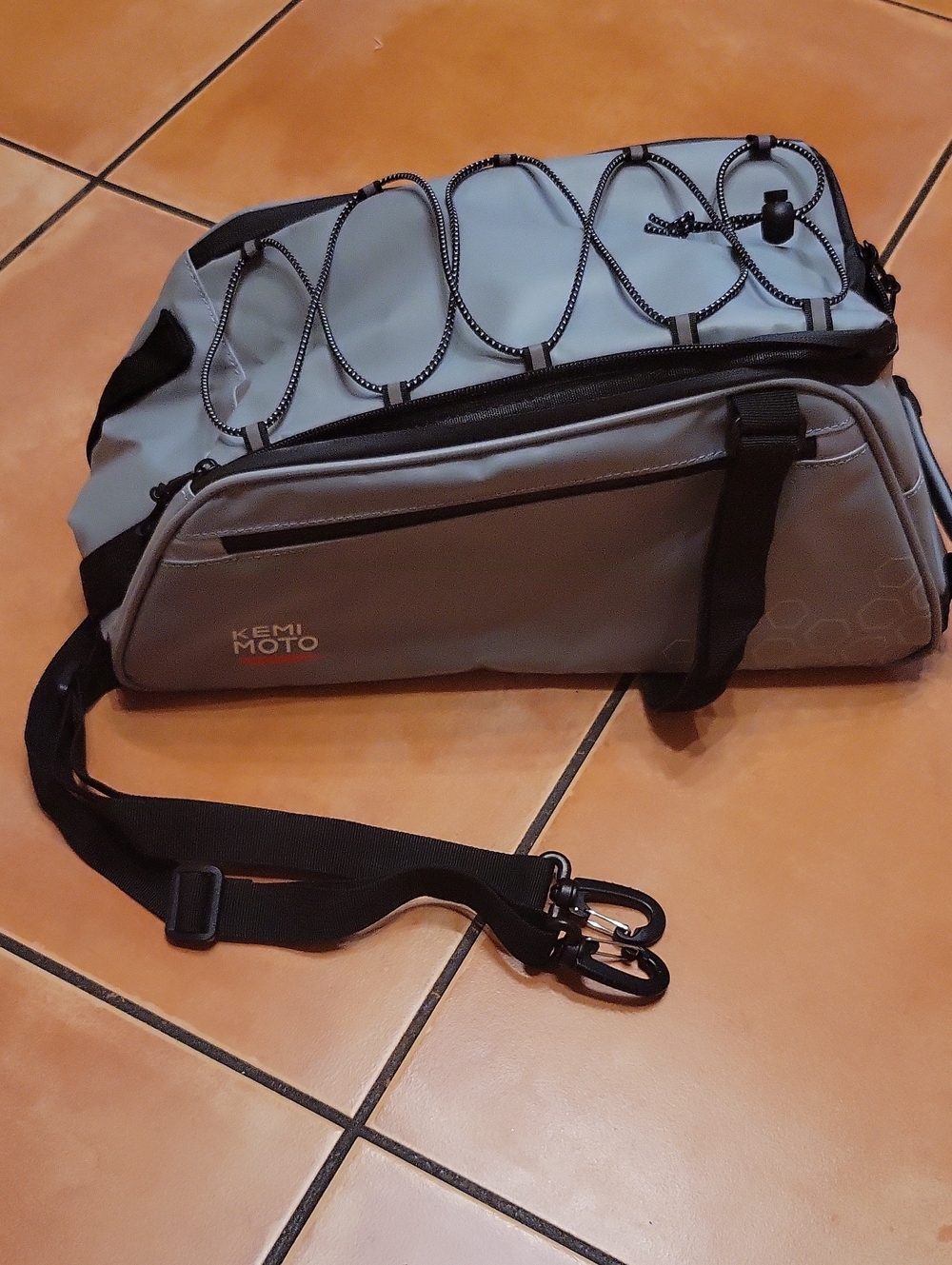 Kemi Moto 3-in-1 Gray Bike Gear Bag NWOT